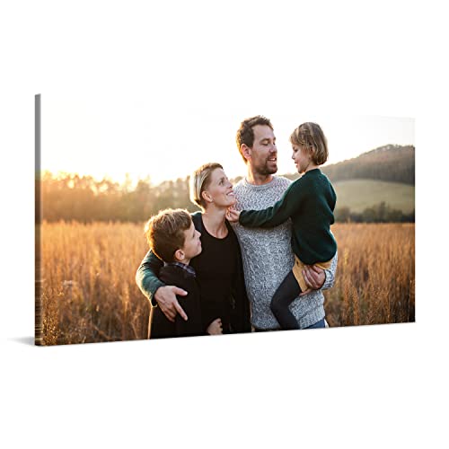 PICANOVA – Lienzo Personalizado Con Foto 100x50 cm – Cuadro sobre Lienzo Personalizado Montado sobre Marco De Madera – Cuadro Decoración Moderno Para Salón o Dormitorio