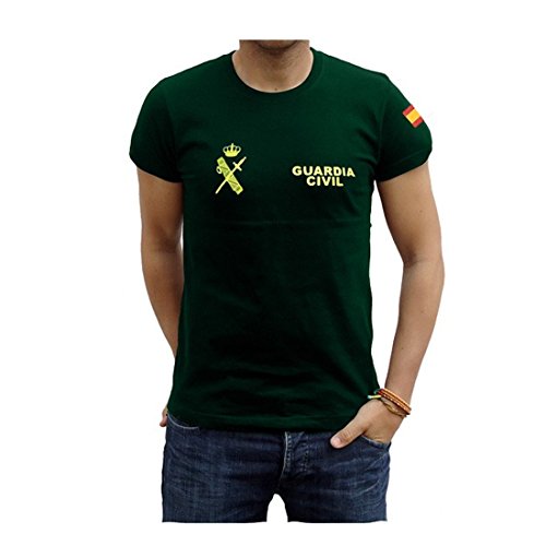 Piel Cabrera Camiseta Guardia Civil (Talla S, Verde)