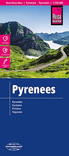 Pirineos y Andorra, mapa impermeable de carreteras. Escala 1: 250.000. Reise Know-How.: world mapping project (Pyrenees (1:250.000))