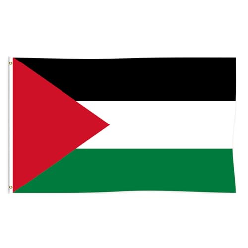 Popubear Bandera de Palestina, banderas nacionales palestinas de poliéster, banderas colgantes, bandera de país palestino duradera para árabes palestinos, decoración al aire libre, bandera de