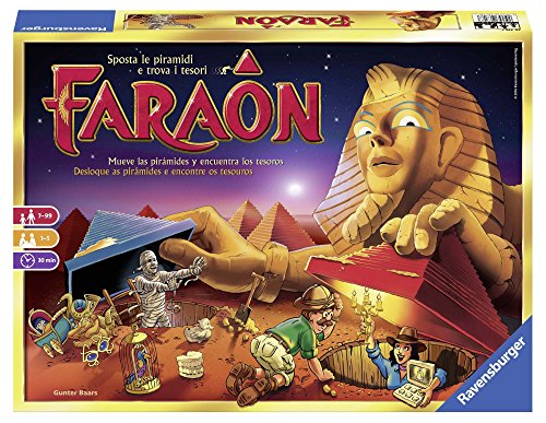 Ravensburger – Faraon, Juegos de Mesa, Juegos para niños, familia, 7+ Años, De 1 a 5 Jugadores, Versión en Español