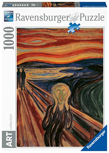 Ravensburger Puzzle 1000 Piezas, Munch: El Grito, Puzzle Arte, Puzzle para Adultos, Rompecabezas Ravensburger