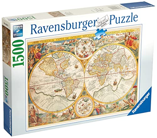 Ravensburger - Puzzle Mapamundi Histórico, 1500 Piezas, Puzzle Adultos