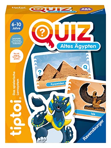 Ravensburger tiptoi 00166 Quiz Antiguo Egipto, Juego de Preguntas para niños a Partir de 6 años, para 1-4 Jugadores