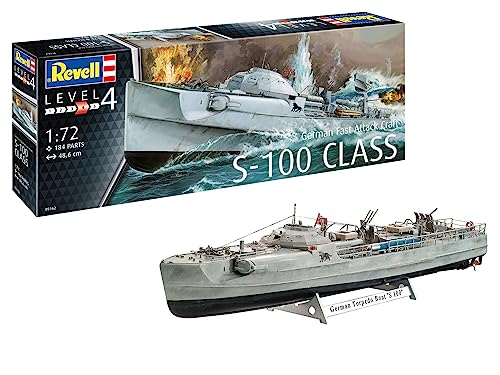 Revell-German Fast Attack Craft S-100, Escala 1:72 Kit de Modelos de plástico, Multicolor, 1/72 05162 5162