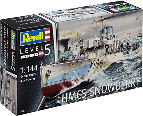 Revell Maqueta de Flower Class Corvette, de 10 a 18 años, Kit Modello, Escala 1:144 (5132) (05132)