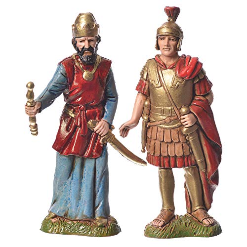 Rey Herodes con Soldados 10 cm Moranduzzo 4 Figuras