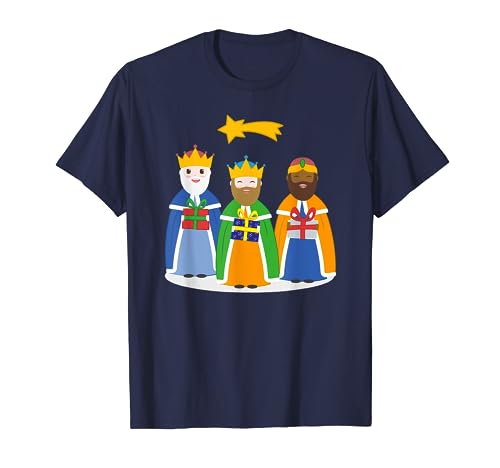 Reyes Magos de Oriente. Melchor, Gaspar y Baltasar. Camiseta