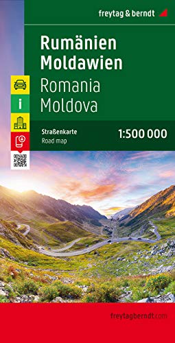 Romania-Moldavia 1:500.000: Wegenkaart 1:500 000 (Auto karte)