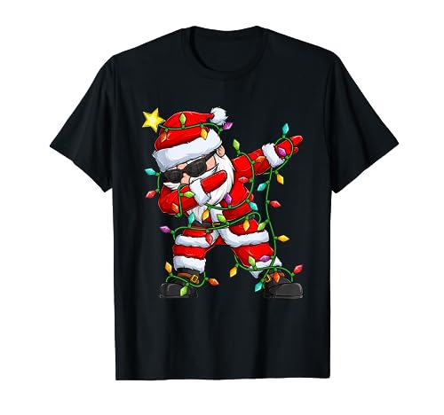 Santa Claus Dabbing divertido Papá Noel Navidad Niños Niñas Camiseta