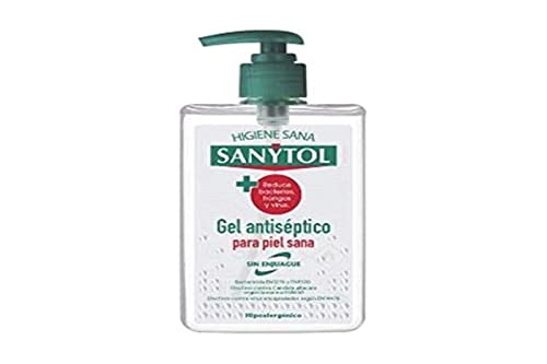 Sanytol - Gel de Manos Desinfectante Hidroalcohólico, Sin Enjuague, Hipoalergénico - Dosificador de 250 ml