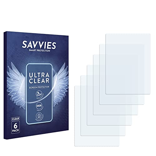 savvies Protector Pantalla compatible con BQ Cervantes (6 Unidades) Película Ultra Transparente