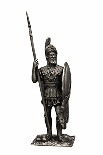SDBRKYH Estatua Antigua de Soldados, Antiguo Griego Guerrero Modelo de estaño réplica de Metal colección Militar Recuerdo artefacto de Arte