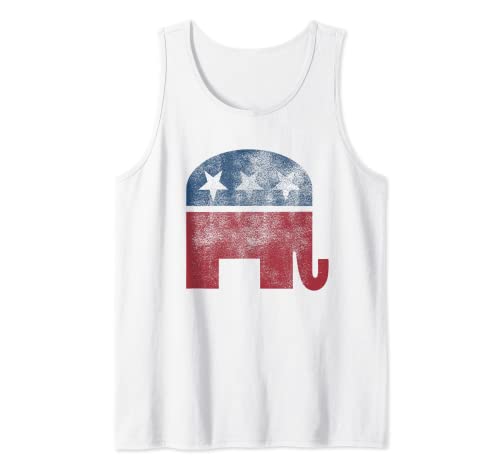 Señal de mascota republicano vintage con logotipo republicano 2024 Camiseta sin Mangas