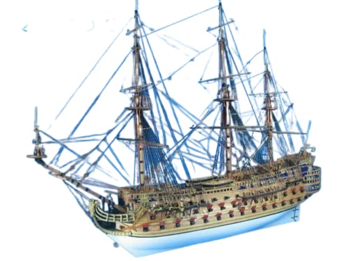 SIourso Maquetas De Barcos De Madera Kits De Montaje De Barco Modelo DIY Clásico A Escala 1/48 Armada Invencible El Modelo De Buque De Guerra San Felipe