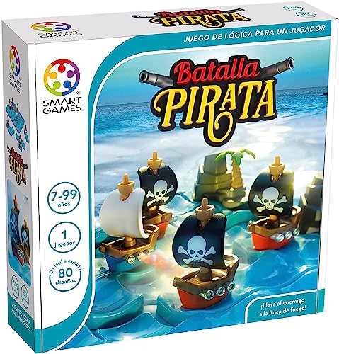 Smartgames - Batalla Pirata | Juegos Infantiles | Juegos De Mesa Niños 7 Años | Juegos Educativos 7 Años | Juegos Para Niños | Regalo Niño 7 Años