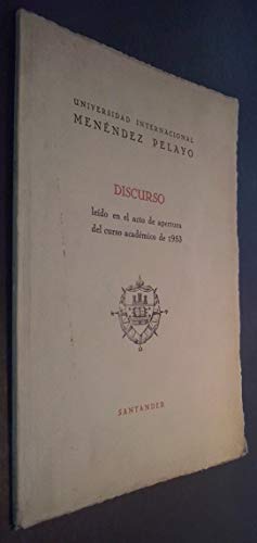 Sobre el arte rupestre cantábrico por .... Discurso leído en el acto de apertura del curso académico de 1953