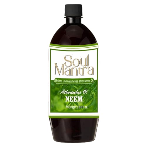 Soul Mantra Aceite de miel india puro prensado en frío, 1000 ml - producto natural para el cuidado de la piel, el cabello y las plantas