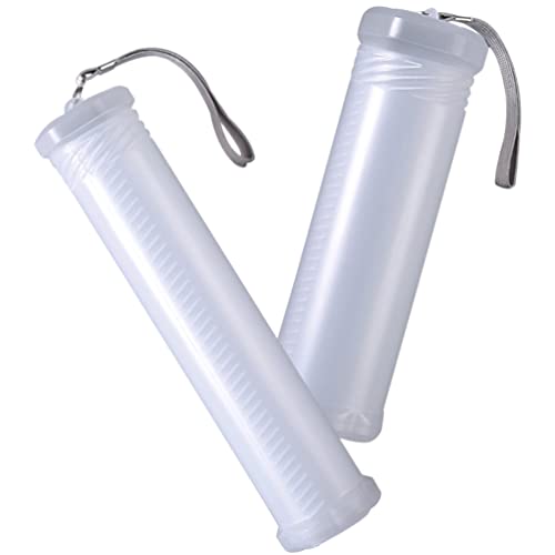 STOBOK 2 Uds. Estuche de Plástico Extensible para Pinceles Soporte para Pinceles de Pintura Transparente Almacenamiento de Tubos de Pinceles Largos Contenedor de Bolígrafos de Acuarela