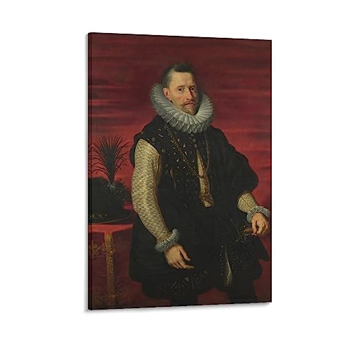 SwayvE Póster de retrato del archiduque Albert, impresión artística para pared, pintura fotográfica, póster para colgar, decoración familiar, 50 x 75 cm