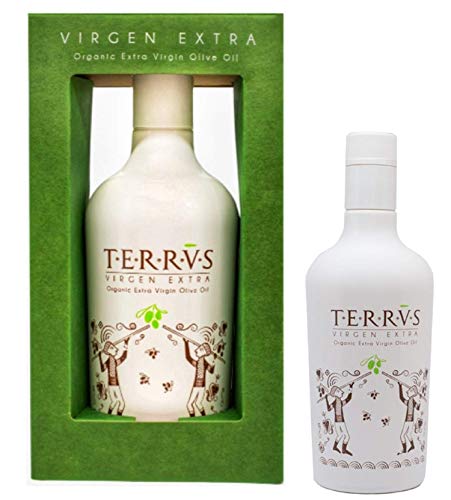 TERRVS Aceite de Oliva Virgen Extra Aceite Orgánico Ganador de 5 Premios Mundiales Aceite premium Gourmet Olive Oil ecológico eco de olivas Premium 500 ml