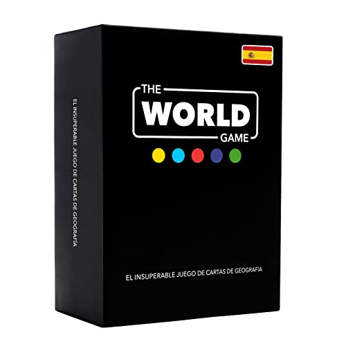 The World Game - Juego de Cartas de Geografía - Juego de Mesa Educativo para Niños, Familiares y Adultos Niños y Niñas Adolescentes - En Español