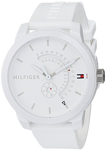 Tommy Hilfiger Reloj Analógico de Cuarzo para hombre con Correa en silicona Blanco - 1791481