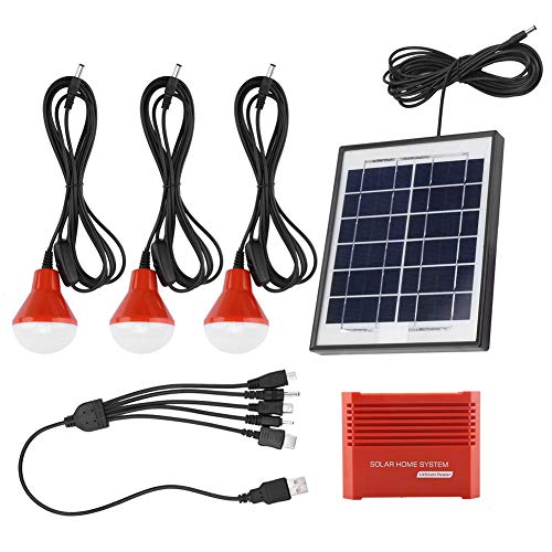 TOPINCN Kit De Generador Solar Portátil Fuente De Alimentación De Emergencia Paneles Solares 4W Batería Recargable USB 3.7 V Energía Solar Led Bombilla