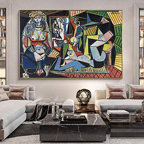 TSHAOSHUNHT Cuadro de Arte de Pared de Lienzo de Pablo Picasso réplicas de Carteles de Obras de Arte Famosas Impresiones para decoración del hogar del Dormitorio 30x40cmx1pcs sin Marco