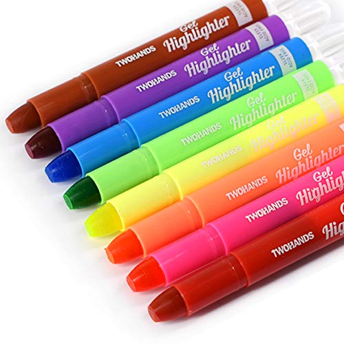 TWOHANDS Bíblicos Resaltadores Fluorescente,Marcadores Highlighters,Subrayadores (8 unidades) Multicolor,Suministros para Diarios Bíblicos, 901808