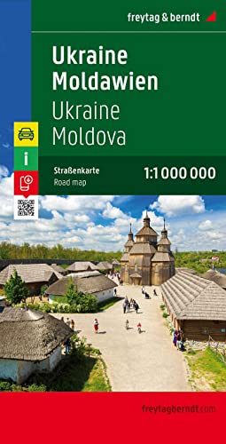 Ucrania-Moldavia, mapa de carreteras. Escala 1:1.000.000. Freytag & Berndt.: Wegenkaart Schaal 1 : 1.000.000: AK 6801 (Auto karte)