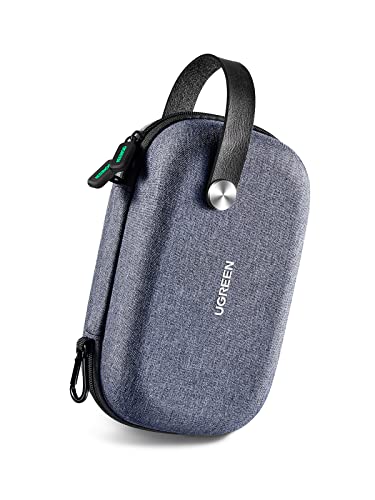 UGREEN - Bolsa para Almacenamiento de Accesorios electrónicos, Bolsa de Cable, Impermeable, protección de Viaje a Prueba de Golpes, Organizador para Memoria USB, Cargador de Disco Duro, batería