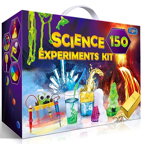 UNGLINGA Kits de ciencia de 150 experimentos para niños de 4-6-8-10-12 años, proyectos STEM juguetes educativos para niños de 4,6,7,8,9,10,12 años, ideas de regalo de cumpleaños