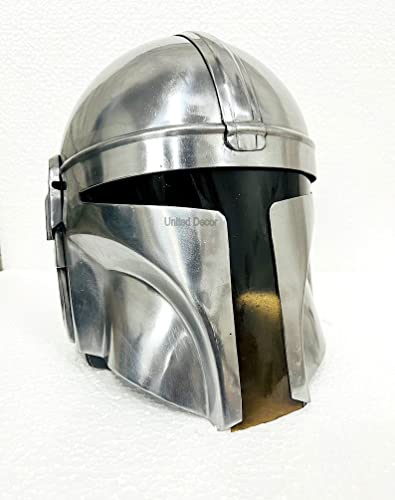 United Decor Casco Mandaloriano nuevo disfraz de reproducción de armadura medieval máscara completa premium