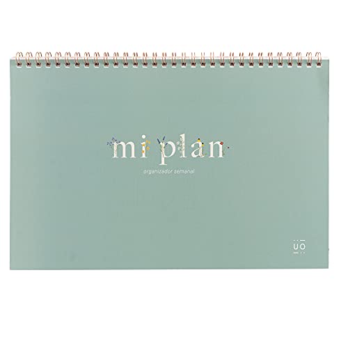 UO Organizador Semanal Planificador- Silvestre. Días sin numerar, 60 páginas, papel de calidad 90gr, 280x180mm