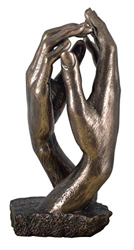 Veronese figura El catéter Auguste Rodin 1908 réplica estatua escultura de bronce manos