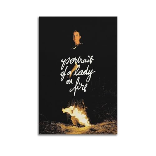 VZRSQZK Póster de la película Retrato de una dama en llamas, póster decorativo de lienzo, póster de pared e imagen artística impresa moderna para dormitorio familiar, pósteres de decoración de