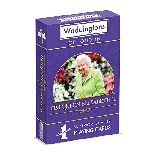 Winning Moves- HM Queen Isabel II Waddingtons - Cartas de Juego (WM00966-EN1-12)