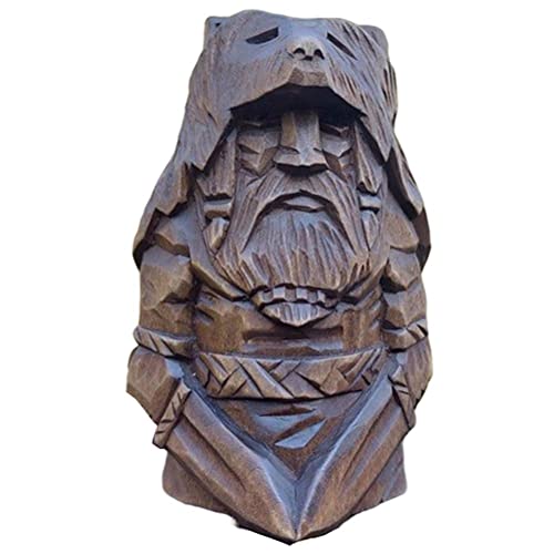 YQkoop Estatuas de dioses nórdicos – Estatua de Odin Thor Tyr Ulfhednar, figuras de mitología vikinga nórdica, adornos de resina paganos nórdicos, arte para decoración del hogar y la oficina