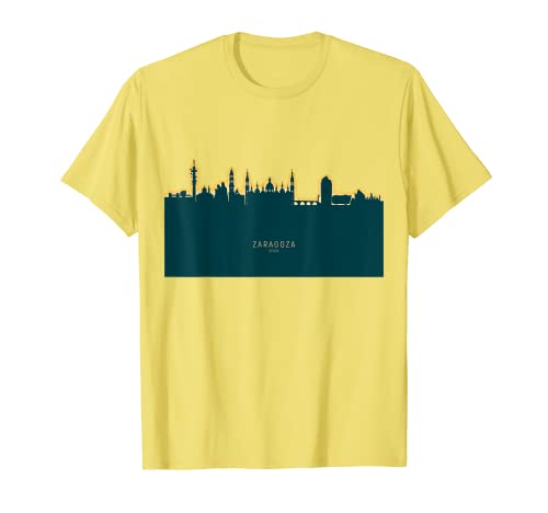 Zaragoza España Skyline - ciudad natal - Imprescindible de viaje Camiseta
